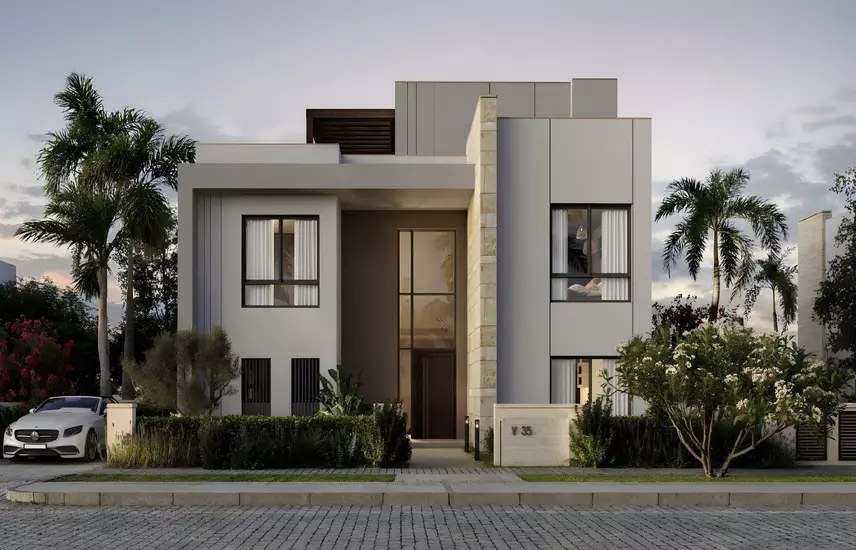 Garden villa with private pool in Sheikh Zayed
